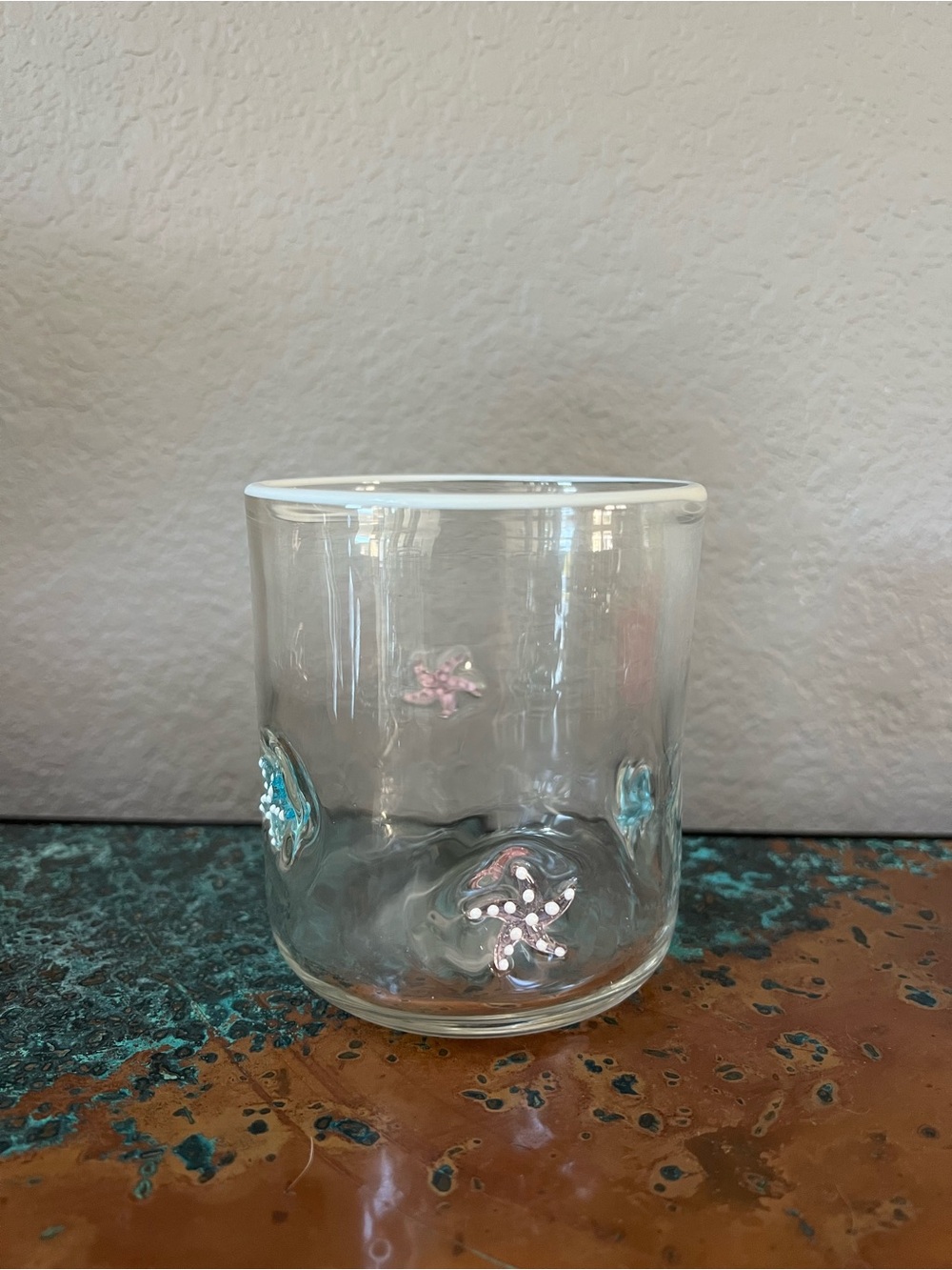 Anthropologie Icon Juice Glass- Starfish